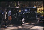 1930 L-29 Cord (John Barrymore Towncar), when Nyle Reed was the owner; was also owned by Gil Curtright in the late 1940's.  ACD 1965 Cambria Pines, CA (Roll 1 Frame 18)